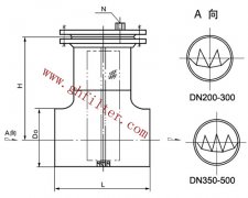 高效过滤器系列——DN200直通T型过滤器——恒峰g22滤器